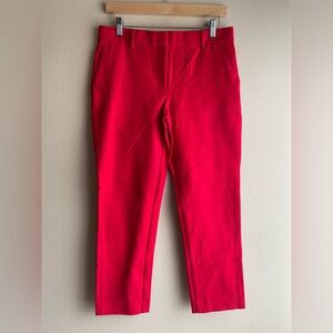 New Ann Taylor Women Red Chino Pants Straight Size 4